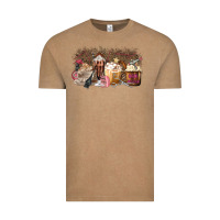 Vintage Coffee Hair Dresser Coffee Cups Vintage Tee - MaliasSmallBusiness