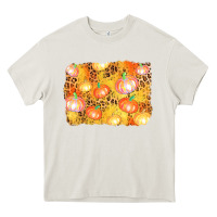 Cream fall pumpkin background Heavy Core Tee - AdoDesignShop