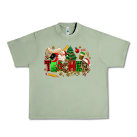 Oil Green christmas  teacher Urban Heavy Tee - MaliasSmallBusiness