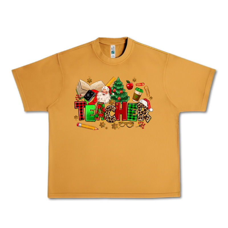 Christmas  Teacher Urban Heavy Tee by MaliasSmallBusiness | Teevron