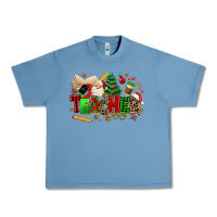 Pebble Blue christmas  teacher Urban Heavy Tee - MaliasSmallBusiness