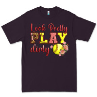 Plum Look Pretty Play Dirty Premium Tee - LillyAllenDesigns