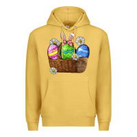 Antique Gold Easter eggs  Easter Day Premium Hoodie - CowGirlArtShop