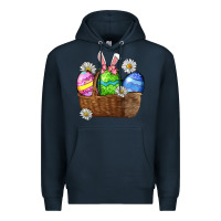 Navy Easter eggs  Easter Day Premium Hoodie - CowGirlArtShop