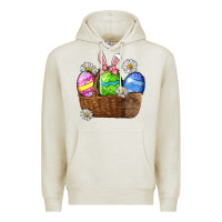 Oatmeal Heather Easter eggs  Easter Day Premium Hoodie - CowGirlArtShop