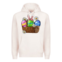 Pale Pink Easter eggs  Easter Day Premium Hoodie - CowGirlArtShop
