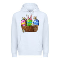 White Easter eggs  Easter Day Premium Hoodie - CowGirlArtShop