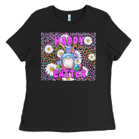 Easter Happy Easter Gnomes Bunny Daisys Ladies Tee | Teevron