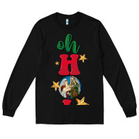 Black oh holy night Long Sleeve Tee - BarkalooDesign