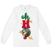 White oh holy night Long Sleeve Tee - BarkalooDesign