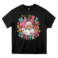 Black merry christmas santa Heavy Core Tee - AdoDesignShop