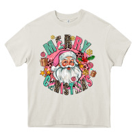 Cream merry christmas santa Heavy Core Tee - AdoDesignShop