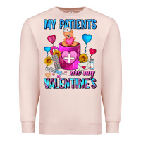 Pale Pink My Patients Are My Valentine Coffee Mug Premium Sweatshirt - FaDigitalArtStudio