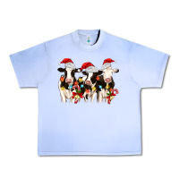 Grape Ice christmas three cows Urban Heavy Tee - MaliasSmallBusiness