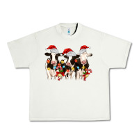Pistachio christmas three cows Urban Heavy Tee - MaliasSmallBusiness