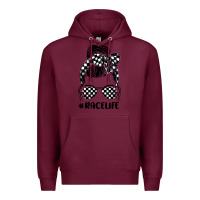 Burgundy race life Premium Hoodie - JahusDesignShop