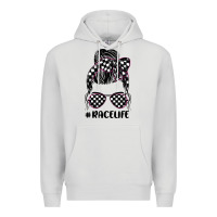 Dove Grey race life Premium Hoodie - JahusDesignShop