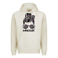 Oatmeal Heather race life Premium Hoodie - JahusDesignShop