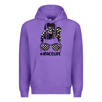 Purple race life Premium Hoodie - JahusDesignShop