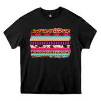 Black aztec western leopard cowhide background Heavy Core Tee - AdoDesignShop