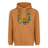 Meerkat western leopard cowhide sunflowers horseshoe Heavyweight Hoodie - OliviaCreatesArt