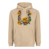 Mushroom western leopard cowhide sunflowers horseshoe Heavyweight Hoodie - OliviaCreatesArt