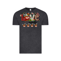 Vintage Black love christmas Vintage Tee - MaliasSmallBusiness