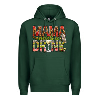 Sports Green Mama needs a drink mother's day Premium Hoodie - HowdyJamesFarm
