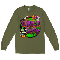Army Green halloween lunch lady Long Sleeve Tee - BarkalooDesign