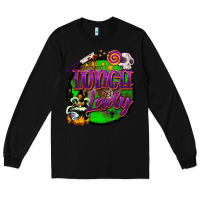 Black halloween lunch lady Long Sleeve Tee - BarkalooDesign