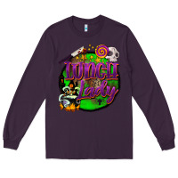 Plum halloween lunch lady Long Sleeve Tee - BarkalooDesign
