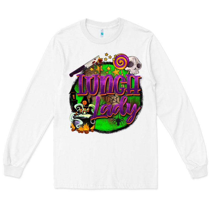 Halloween Lunch Lady Long Sleeve Tee by BarkalooDesign | Teevron