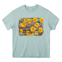 Arona aztec sunflower leopard background Heavy Core Tee - AdoDesignShop