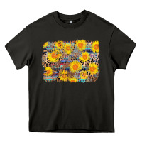 Asphalt aztec sunflower leopard background Heavy Core Tee - AdoDesignShop
