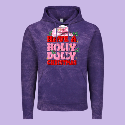Have A Holly Dolly Christmas Vintage Hoodie Designed By Maliassmallbusiness