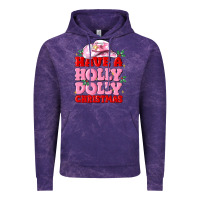 Cloud Purple have a holly dolly christmas Vintage Hoodie - MaliasSmallBusiness