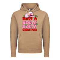 Vintage Coffee have a holly dolly christmas Vintage Hoodie - MaliasSmallBusiness