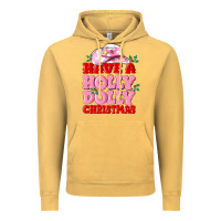 Vintage Mustard have a holly dolly christmas Vintage Hoodie - MaliasSmallBusiness