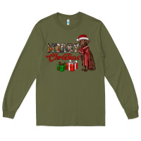 Merry Christmas Labrador Retriever Long Sleeve Tee | Teevron