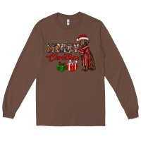 Chestnut merry christmas labrador retriever Long Sleeve Tee - RanaPortraitStore