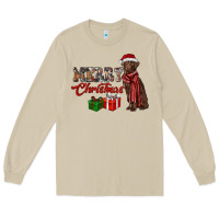 Mushroom merry christmas labrador retriever Long Sleeve Tee - RanaPortraitStore
