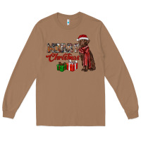 Toasted Coconut merry christmas labrador retriever Long Sleeve Tee - RanaPortraitStore