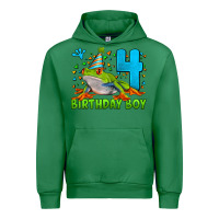 Emerald birthday boy frog age 4 Urban Hoodie - LillyAllenDesigns