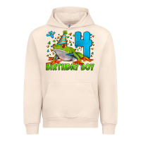 Sandshell birthday boy frog age 4 Urban Hoodie - LillyAllenDesigns