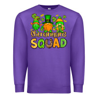 Purple St. Patrick's Shenanigans squad gnomies Premium Sweatshirt - OliviaCreatesArt