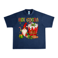Navy Christmas gnome hot cocoa Urban Heavy Tee - MaliasSmallBusiness