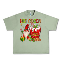 Oil Green Christmas gnome hot cocoa Urban Heavy Tee - MaliasSmallBusiness