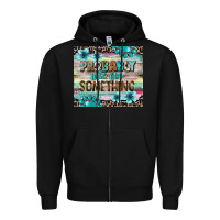 Black probably late for something tumbler 3 Zipper Hoodie - CowGirlArtShop