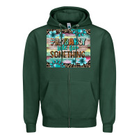 Sports Green probably late for something tumbler 3 Zipper Hoodie - CowGirlArtShop