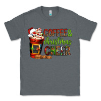 Charcoal Heather Coffee and Christmas cheer Classic Tee - NancyCooperArtShop